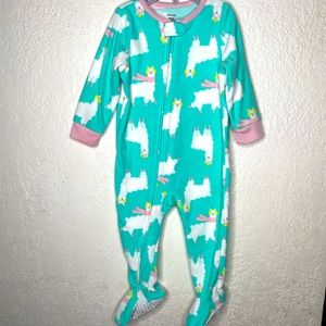 Carter’s Llama Footsie pajamas